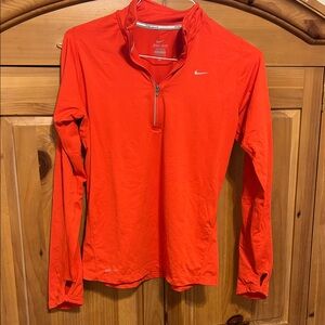 Nike Bright Red Quarter-Zip Pullover